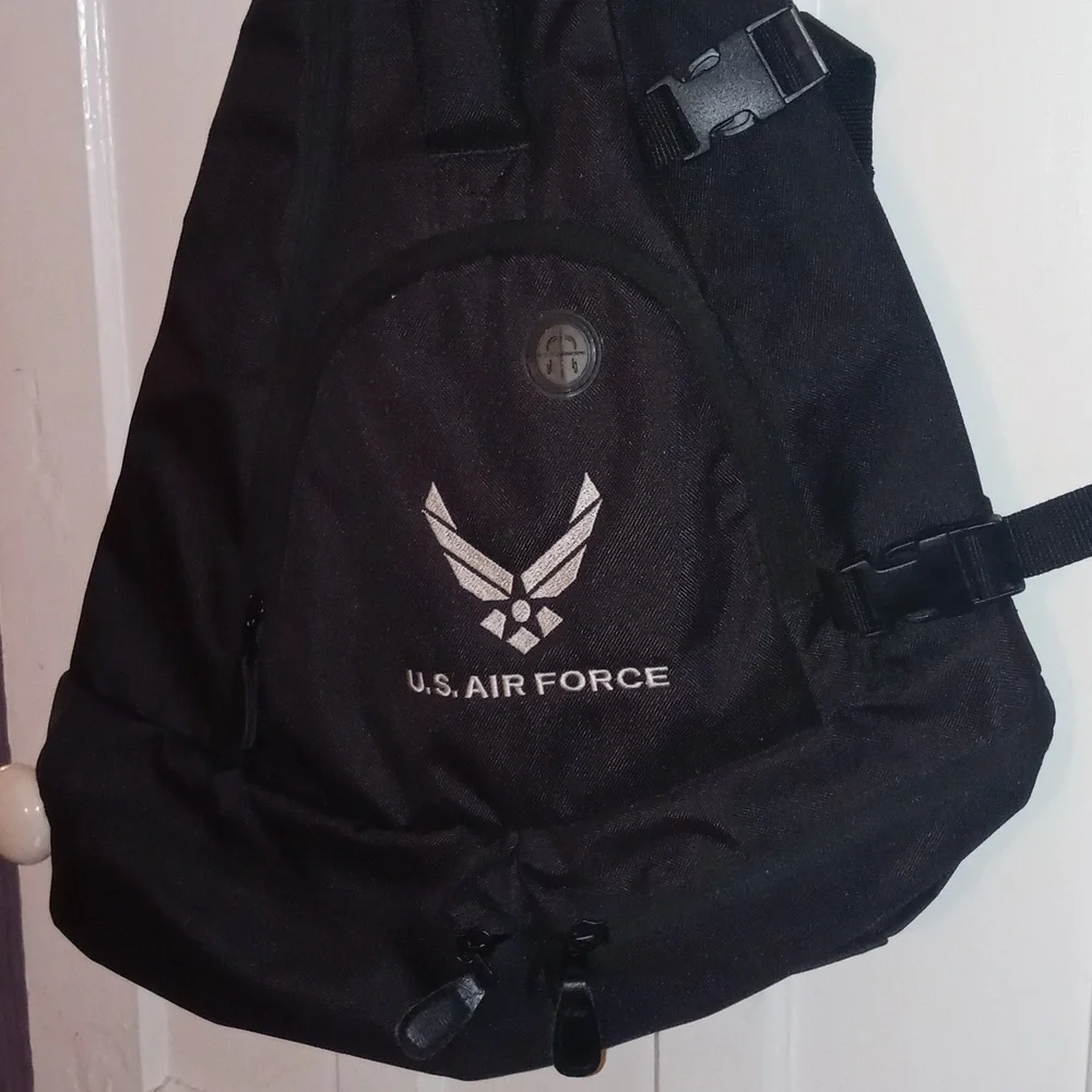 U.S. AIRFORCE BLACK BACKPACK